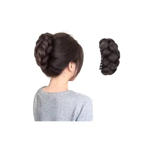 TIANKONGSHU Текстурированные Парики с Цветочной Почкой в Форме Булочки