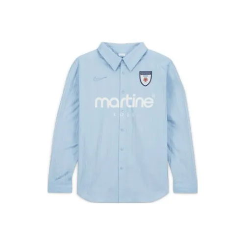 NIKE X MARTINE ROSE SS23 Co Branded SERIES Blue Унисекс Рубашки
