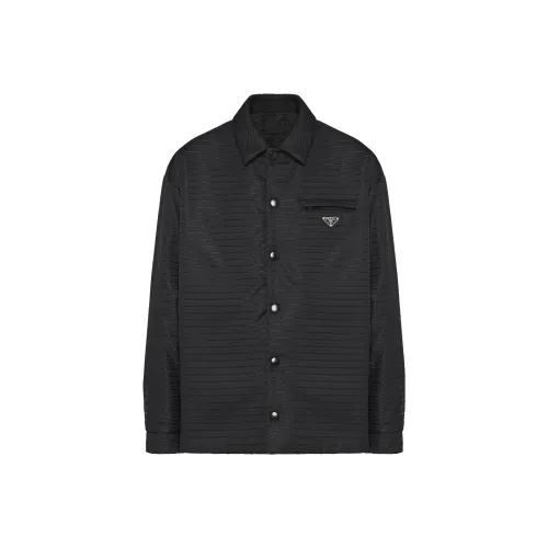 PRADA Мужские Черные Рубашки