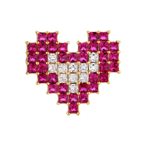 Glam Ever Сплав/Синтетический Кубический цирконий Ювелирные аксессуары Розово-красный Женские