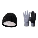 Black (Флисовая подкладка Шляпа) + Blue (Перчатка)