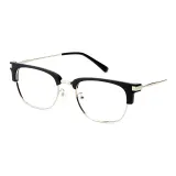 Чёрная резинка с серебряной окантовкой