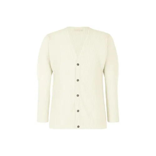 Homme Plissé Issey Miyake Бежево-желтые Мужские Рубашки