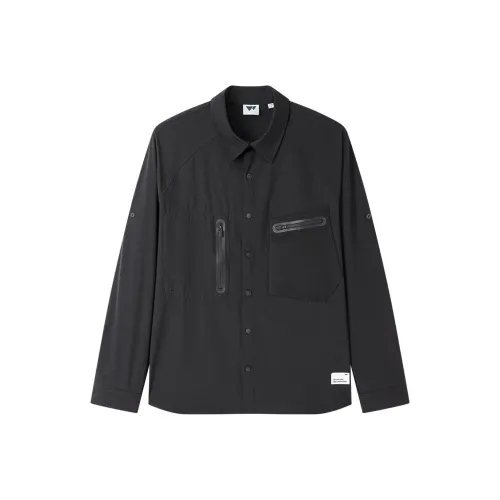 SEPTWOLVES Мужские черные рубашки