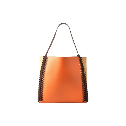 Chloe Замша Телячья кожа Одно плечо Сумка Женская Апельсин