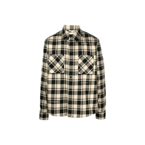 Off White Shirt Мужской Светлый Бежевый