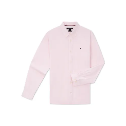 Tommy Hilfiger Розовые Полосы TH3 Унисекс Рубашки