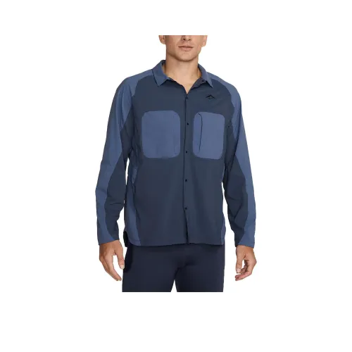 nike Dri Fit ADV UV Рубашка Мужская Темно-синяя