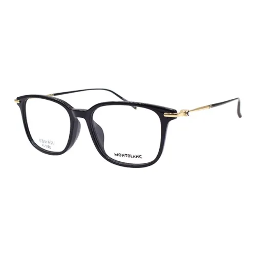 MONTBLANC Квадратные Оправы для Очков Мужские Черный Золото