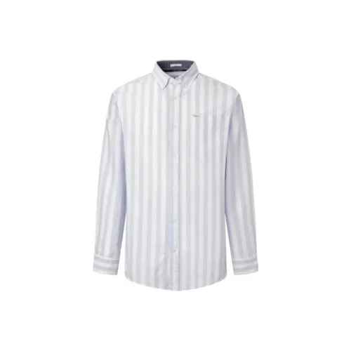 Pepe Jeans Blue Men's Shirts Пепе Джинс Синий Мужские Рубашки