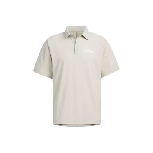 Adidas Ткани вязаные AEROREADY Поло Мужское Светло-Серое