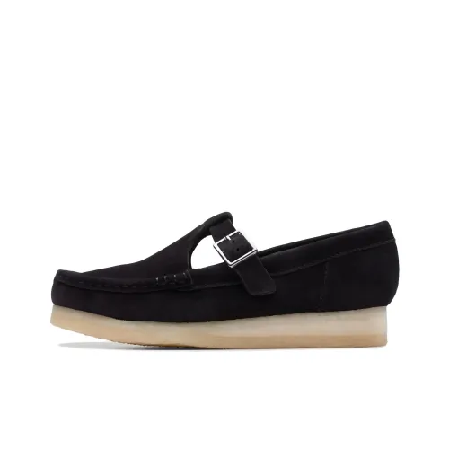Clarks Originals WALLABEE T Bar Casual Женские Черный