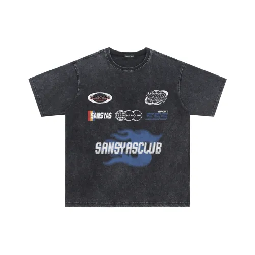 SANSYAS Черная унисекс футболка