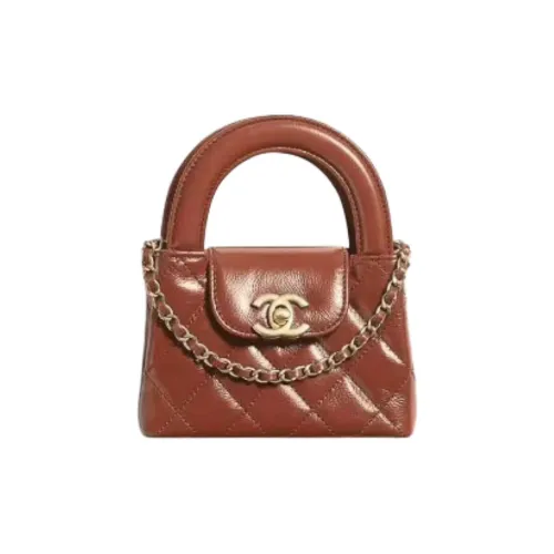 CHANEL Кожа Через плечо Сумка Женская Коричневая