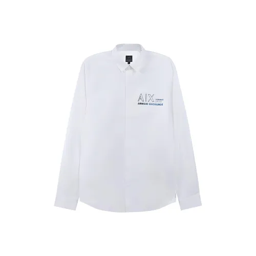 ARMANI EXCHANGE SS23 Рубашка Мужская Белая