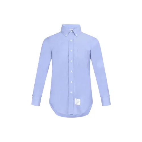 THOM BROWNE Blue Men's Shirts THOM BROWNE Синий Мужские Рубашки
