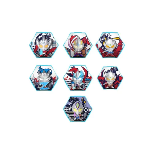 Spiritual Creations Ultraman Hero 666 Коллекция Тига Seelo Слепые коробки Один Mystery Коробка Целая коробка 6 шт