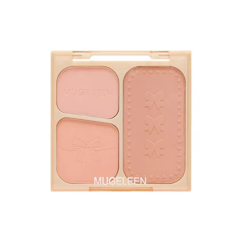 MUGE LEEN Мягкий Кокетливый стиль Expand Wa Contract Цвет Trio Румяна Palette Легко Смесь Натуральный Матовый 6г