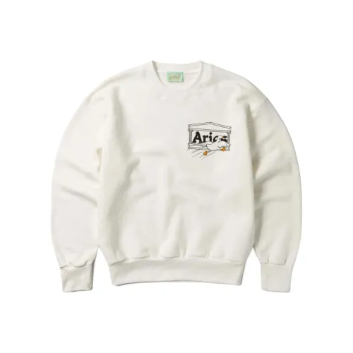 Aries White Men's Sweatshirts Ариес Белый Мужские Толстовки