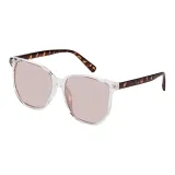 EQ-GS1003-A (Черепаховая прозрачная рамка с розовыми линзами)