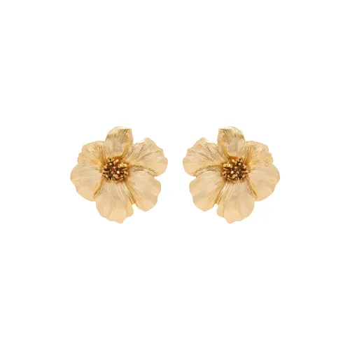 Серьги Oscar De La Renta Brass Stud Женские Золотые