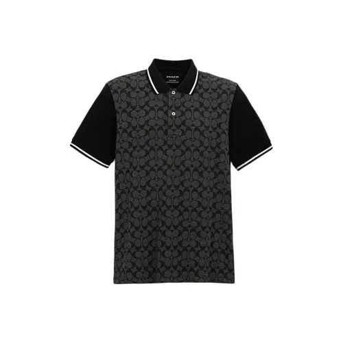 COACH SS24 T Рубашка Мужская Угольно-Серый