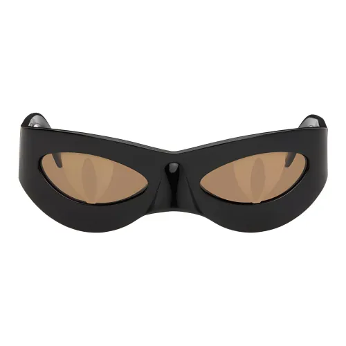 CHARLES JEFFREY Ацетат OVAL SUNGLASSES Унисекс Черный