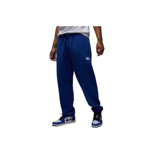 Джордан Вязаные Тренировочные Штаны Мужские Темно-Королевский Синий