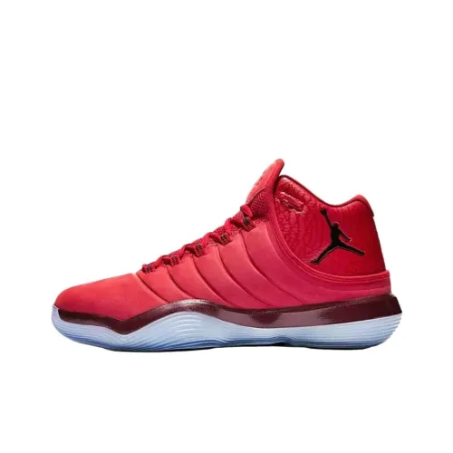 Джордан Super.Fly 2017 противоскользящий устойчивый к истиранию средний топ детские баскетбольные кроссовки красный для подростков