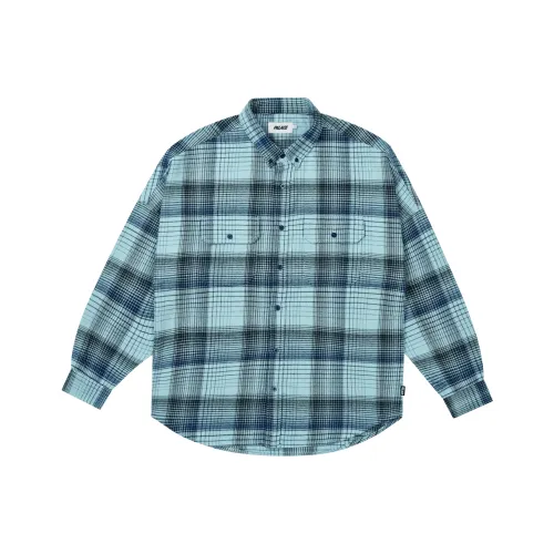 Дворцово-синие унисекс рубашки