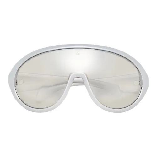 Moncler Пластик Нерегулярная форма Солнцезащитные очки Женские Белые