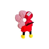 Красная клетка, резинка для волос