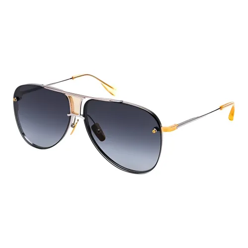 DITA Металл Aviator Солнцезащитные очки Женские Серебристые