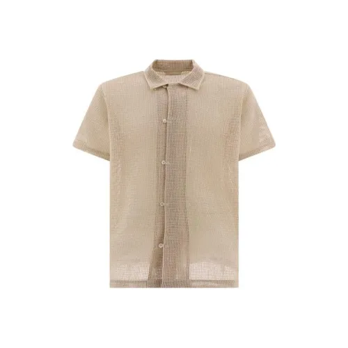 Bode Светло-коричневые Мужские Рубашки