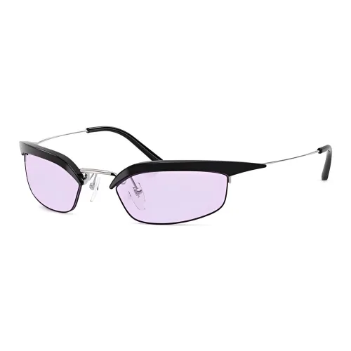 PRADA Металл Кошачий глаз Солнцезащитные очки Женские Черный