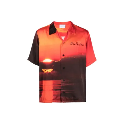Blue Sky Inn Рубашка Мужская Оранжевая