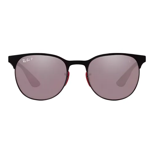 RayBan Нержавеющая сталь Квадратные Солнцезащитные очки Унисекс Черный Серебристый