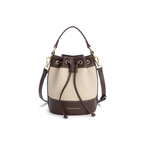 CLEVER KETCH ПУ (полиуретан) Сумка-ведро Сумка через плечо Сумка Женская Экрю