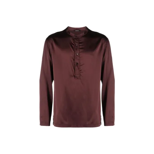 TOM FORD Red Men's Shirts TOM FORD Красные Мужские Рубашки