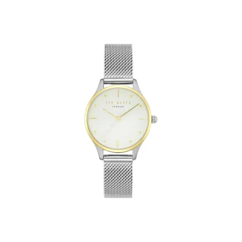 TED Baker Women's Watch Кварцевый механизм ремешок из нержавеющей стали 30 мм белый циферблат