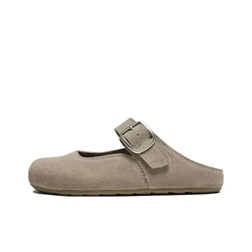 BASTO Резина Подошва Кожаный Пэчворк Домашние Тапочки Женские