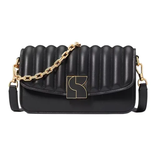 Kate Spade Напп Кожа Сумка через плечо Маленькая Женская Черная