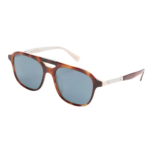 BRUNELLO CUCINELLI Ацетат Квадратные Солнцезащитные очки Мужские Черепаховый