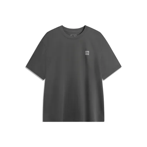 LINING Sports Life Collection Футболка Унисекс Обсидианово-Серый