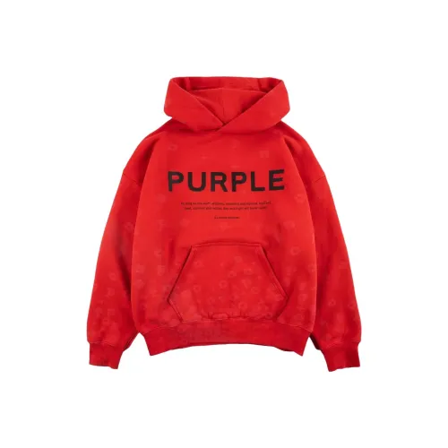 PURPLE BRAND Красный Мужской Свитшот
