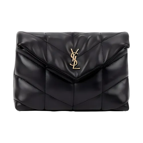 SAINT LAURENT Кожа Клатч Мужской Черный