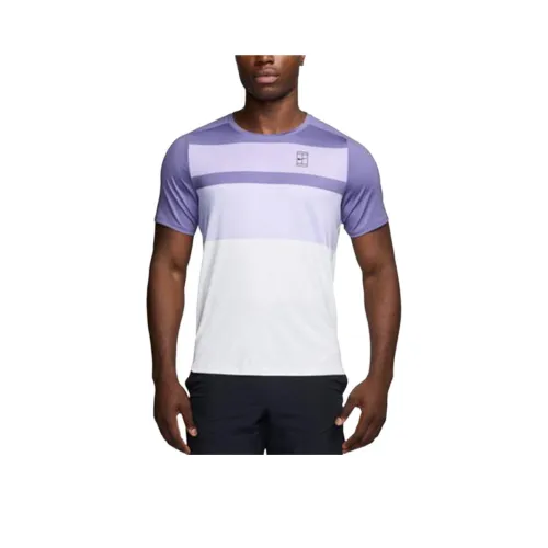 Nike T-Shirt Мужской Белый Фиолетовый Цвет