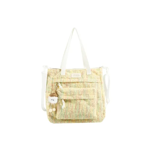 Tong Tong Rabbit Холст Плечевая сумка Стандартная Женская Многоцветная