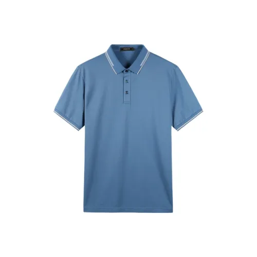 YOUNGOR Light Blue Men's Polo