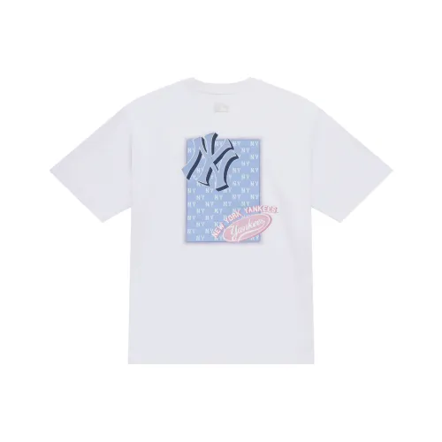 MLB MONOGRAM Коллекция New York Yankees SS25 T-Shirt Unisex Ecru